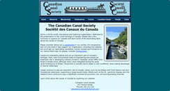 Desktop Screenshot of canadiancanalsociety.org